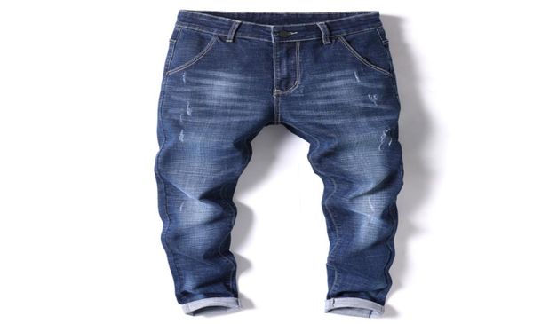 

men039s jeans 2021 cotton men denim trousers soft mens pants spring autumn jean fashion large big9816217, Blue
