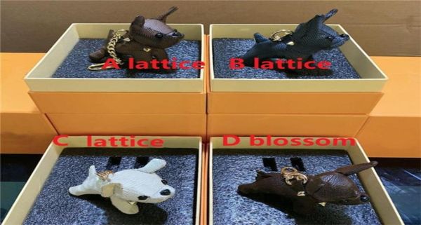 

vintage lattice letters key rings ins fashion flowers leather car keychains delicated lovely bulldog doll keyring charming bag pen4233428, Slivery;golden