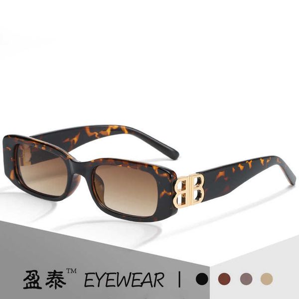 

new home b small frame women's net red street shooting square versatile sunglasses, White;black