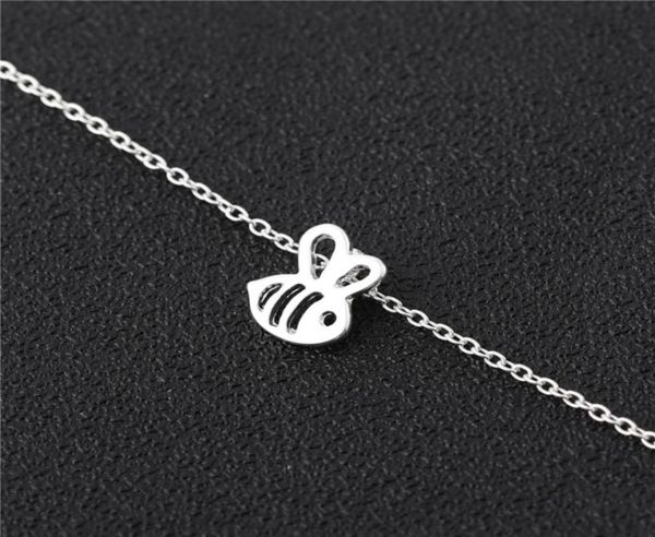 

tiny honey bee charm bracelet bumble queen bee bracelets cute insect bird bracelets bumblebee beehive bracelets jewelry6507813, Golden;silver