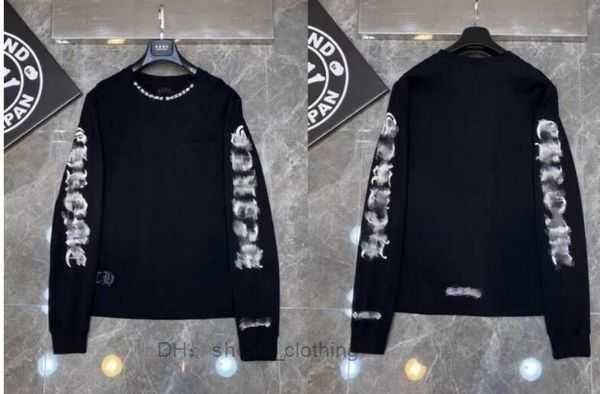 

chromese designer womens fashion horseshoe sleeve t-shirt cross mens casual pullover pink ch 5 ozsx, Black