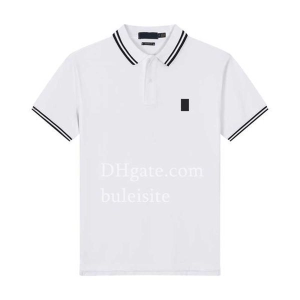 

mens polos tees casual lapel short sleeves striped embroidery decoration designer t-shirt advanced texture big or small horse fashion t shir, White;black