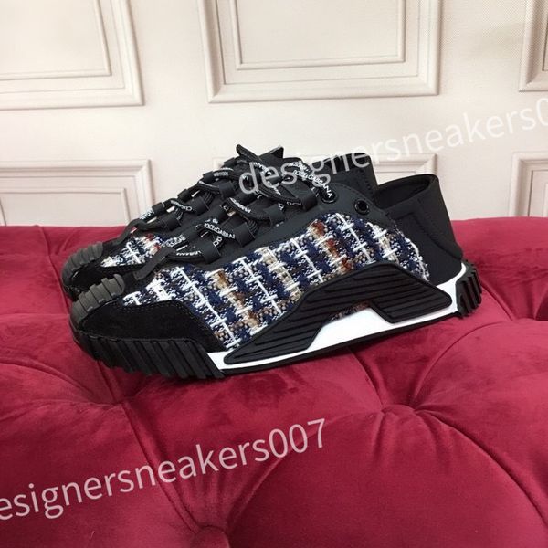 

2023 new designer casual shoes genuine leather fashion mens and women low flat shoes skateboard sneakers couple shoes hc210813, Black