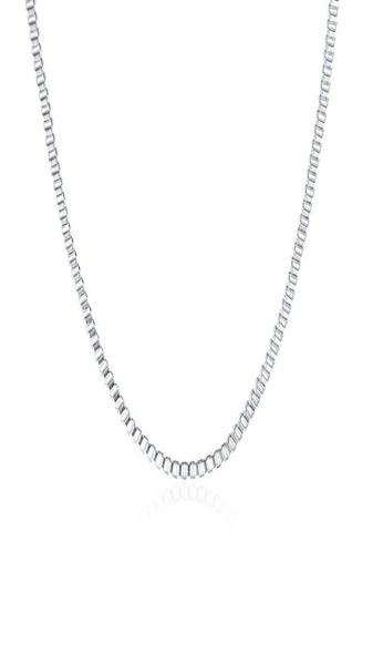 

fashion jewelry silver chain 925 necklace 2mm box chain for women girl 16 18 20 22 24 inches3351154