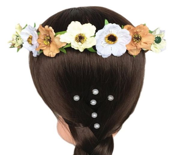 

boho style floral flower women girls hairband headbands festival party wedding women039s hair accessories mx07599704736, Silver