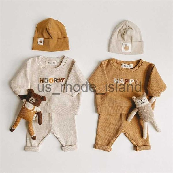 

clothing sets spring fashion clothing baby girl boy clothes set born sweatshirt pants kids suit outfit costume sets accessories 220715 x0712, White