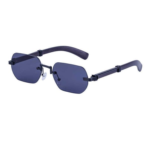 

rice nail place sunglasses gradient color 2023 new sunglasses for women trend anti-uv retro sunglasses 4bcz cyk3, Blue