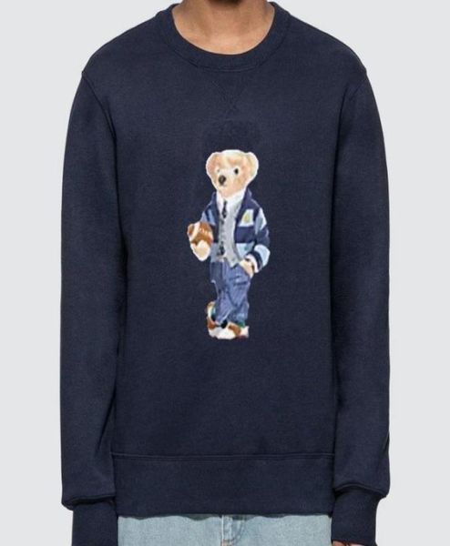 

us polos designer hoodie designer men's bear winter coat long sleeve printed casual fashion cotton large size s-2xl5118126, Black