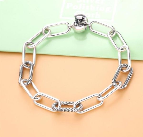 

925 sterling silver style me chunky link chain bracelet019825917, Golden;silver