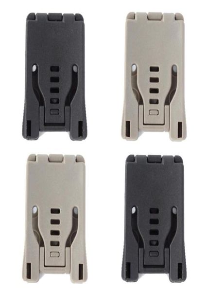 

4pcslot black khaki belt loops large tek lok belt clip for knife kydex sheath holster with screw8449311