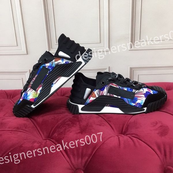 

2023 new casual shoes designe womens running shoes platform women men for leather sneaker trainer trainers triple white sneakers hc210815, Black