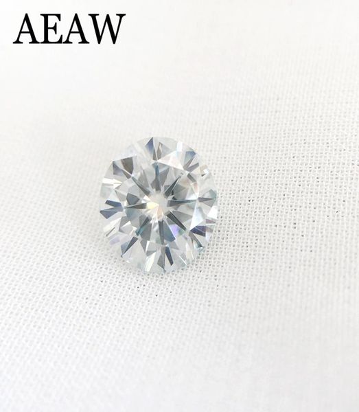 

round brilliant cut moissanite 05 carat 5mm slight blue test positive lab grown diamond loose gems stones excellent cut vvs1 s9234351156, Black