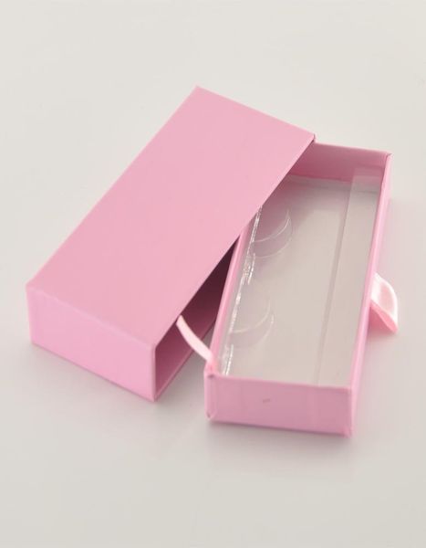 

whole lash boxes packaging eyelash box package custom rectangle drawer dark pink faux cils tray makeup storage case bulk vendo1260953