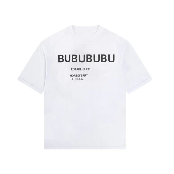 

burbrery designer mens t-shirt fashion with letters casual summer tshirt tee short sleeves clothing tees asian size s-xxl, White;black