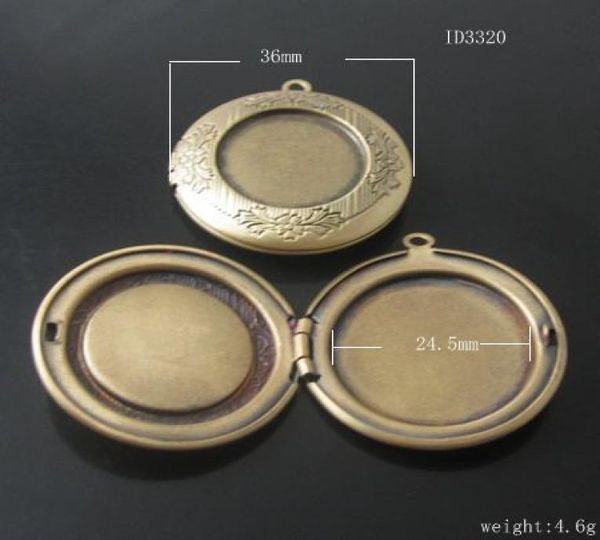 

beadsnice pendant locket brass album box flat round po locket pendant 325x36mm id33203347913, Blue;slivery