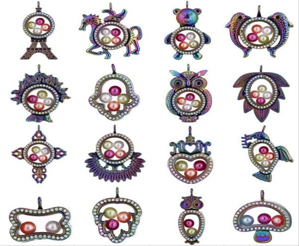 

whole rainbow peace dove leaf cross can open magnet glass memory phase box locket pendant for 8mm pearls 8391624, Silver