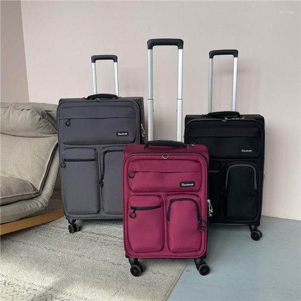 

suitcases oxford trolley luggage checked universal wheel