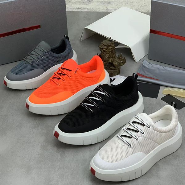 

casual shoes fabric mens mesh casual breathable thick sole designer shoes high laceup fashion and comfortable sneakers for men women with 4, Black