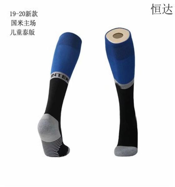 

2019 2020 real madrid soccer socks and child inter sport stockings napoli juve roma home away third kids football socks2721965, Black