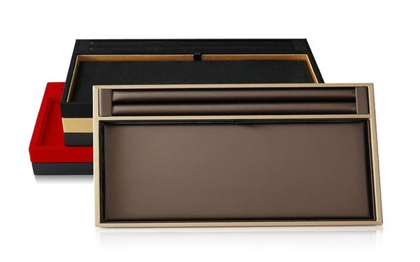 

jewelry serving flat tray faux leather counter jewellery display service trays ring earring necklace bangle bracelet holder 2520c5749721, Black