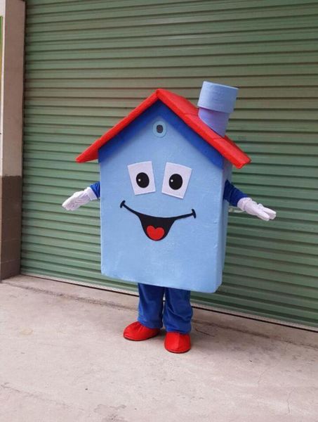 

2018 factory lovely house cartoon doll mascot costume 017487487, Red;yellow
