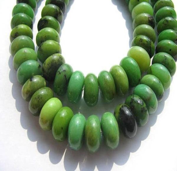 

2strands 312mm natural green chrysoprase gemstone australia jade stone heishi rondelle abacus round loose bead5587014, Black
