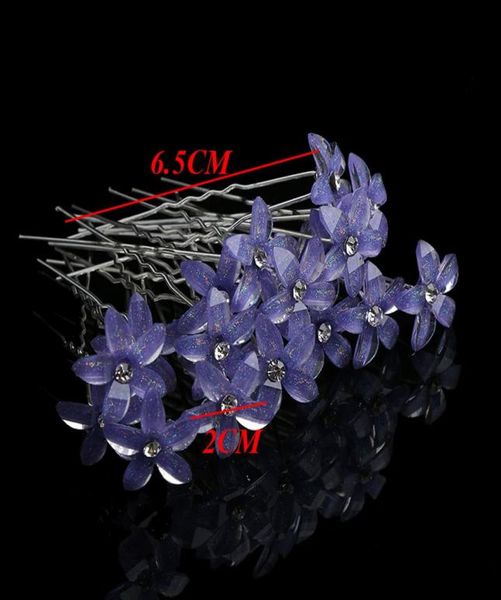 

100pc set women crystal rhinestone flower hair pins clips wedding bridal barrettes hairpins hair styling accessories wedding chri2182941, Golden;silver