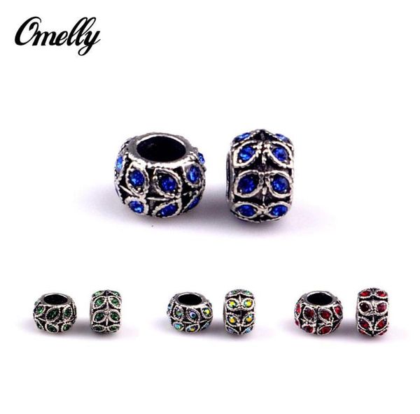 

mix colors vintage bronze big hole loose beads charm european bead loose for diy jewelry bracelet bracelets1130332, Black