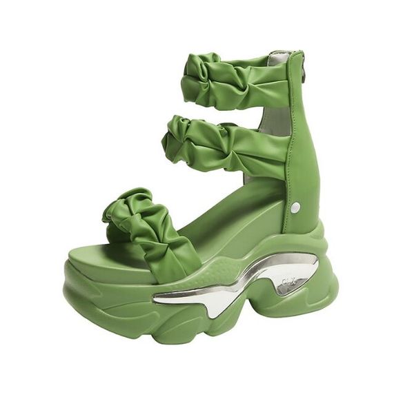 

women sandals fashion sandalias shallow pu wedges heel buckle strap back strap temperament and fashion women's shoes casual, Black