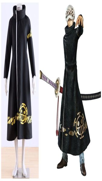 

one piece trafalgar law cosplay cosumes01234567892413452, Black