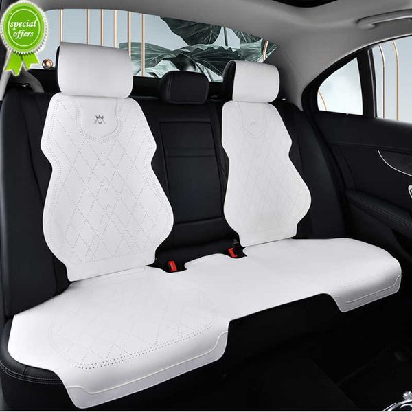 

new leather car seat cover front rear seat pad mat backrest summer breathable cushion protector auto interior decorate accessories