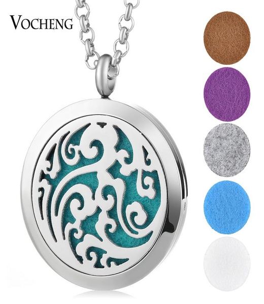 

perfume aromatherapy diffuser locket pendant 316l stainless steel necklace magnetic without felt pads va2677884922, Silver