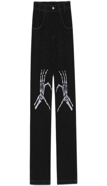 

men039s jeans y2k pants men baggy woman street skull embroidery hand women hip hop loose american long7966468, Blue