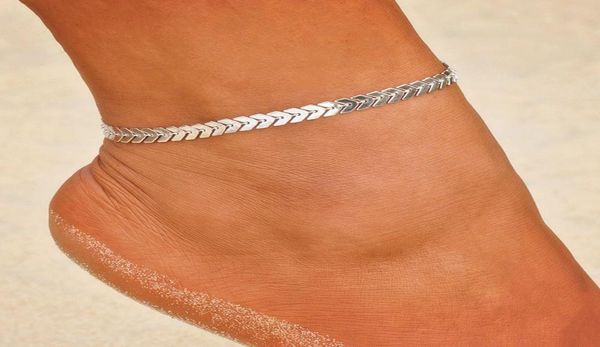 

bohemian gold color arrow anklets leg bracelet for women vintage yoga beach anklet summer style sandals brides shoes barefoot1908788, Red;blue