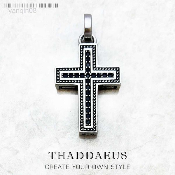 

pendant necklaces pendant black cross summer vintage jewelry europe accessorie 925 sterling silver gift for woman men hkd230712
