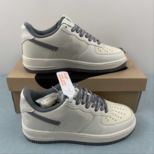 

designer shoes af 1 07 khaki brown drak grey basketball shoes sports sneakers with original box