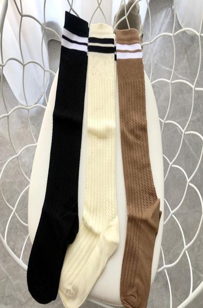 

new designer cotton net hosiery socks stockings for women fashion ladies girls streetwear sports stripied sock stocking 4952678, Black;white