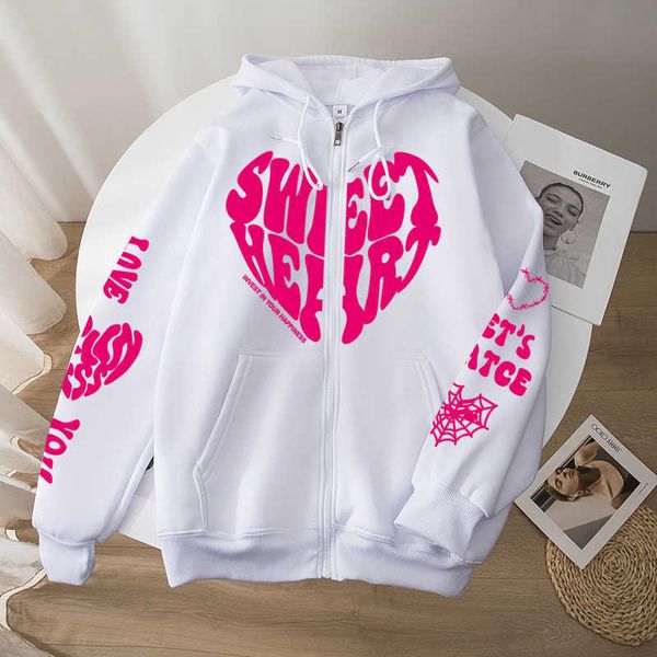 

men's hoodies sweatshirts retro print women loose y2k clothes hooded letter graphic high street harajuku streetwear y23, Black