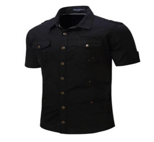 

summer shirts mens casual shirt short sleeved khaki black grey loose tees7776537, White;black