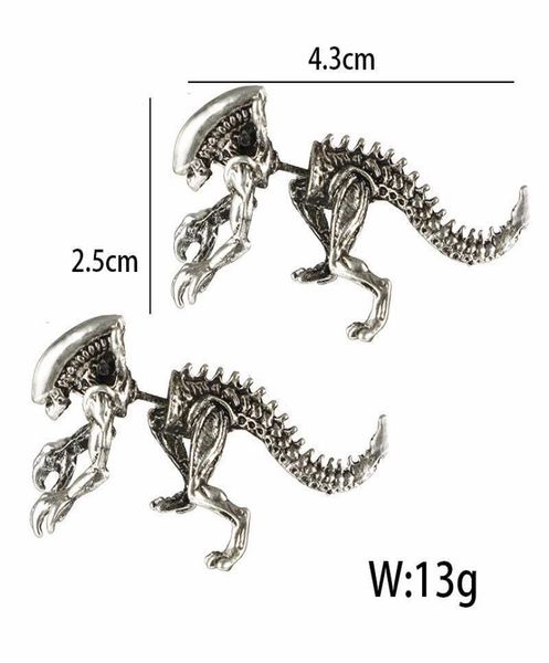 

earrings studs new design alien dragon alien piercing earrings ear cuffs women men fashion jewelry gift women men earrings3902258, Golden;silver