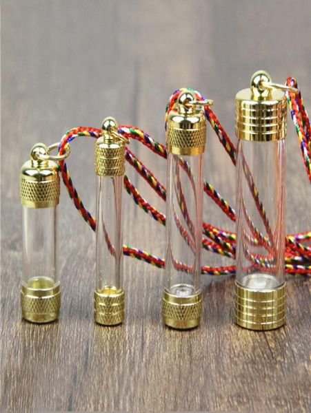 

gawu tube glass pendants whole gilded buddhist nepal stupa can open the shurangama mantra of evil necklace1519125, Silver