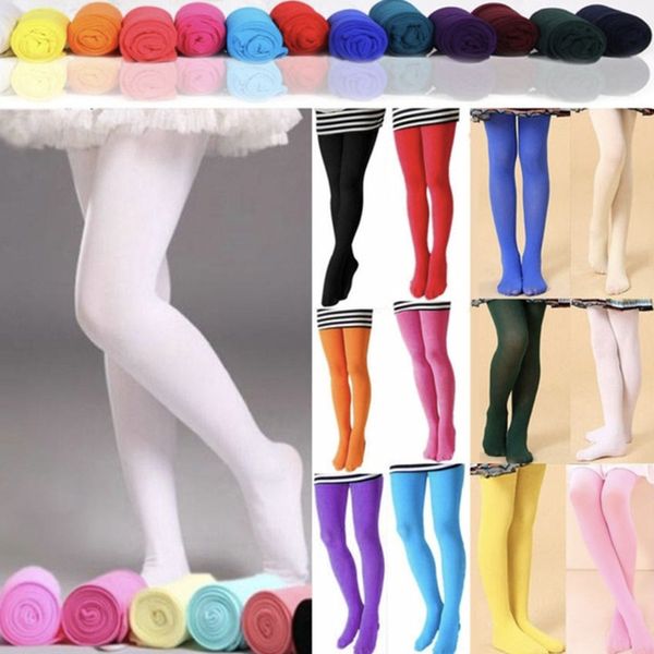 

kids socks 5pc lot girl fashion candy colors pantyhose children sweet velvet leggings 2 12years 230711, Pink;yellow