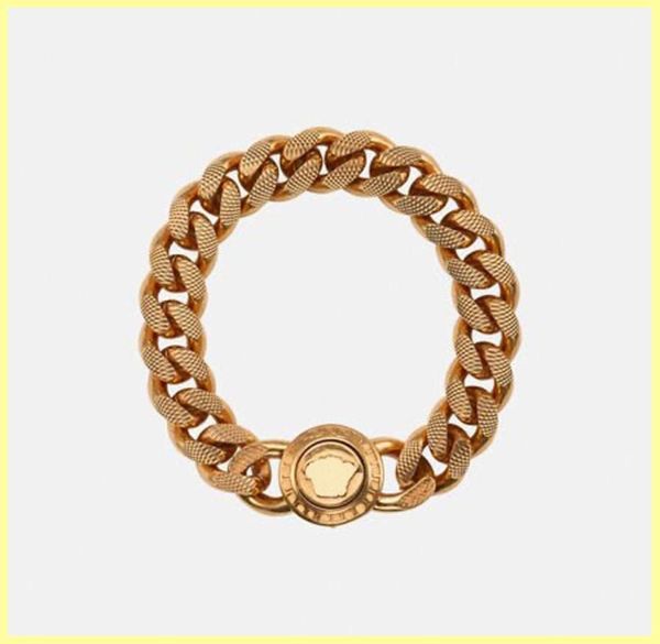 

designer bracelet for men women luxury jewelry fashion gold head bracelet mens brands v chain link wedding hip hop sets necklaces 6018587, Black
