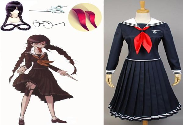 

danganronpa trigger happy havoc fukawa touko cosplay for halloween party uniform outfit3496484, Black