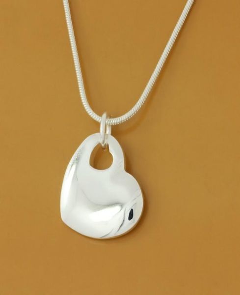 

fashion new arrival 925 sterling silver jewelry charm love heart pendant chain necklaces for women girls gift3274045