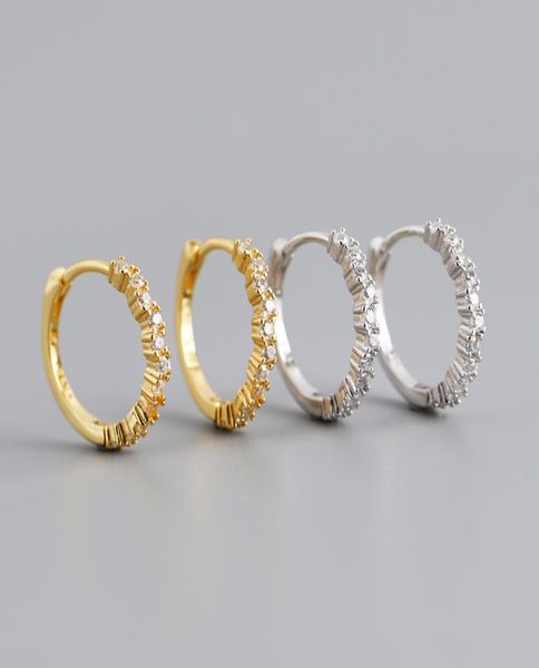 

fashion s925 sterling silver huggie earring for lady guangzhou rhodium plated jewellry bulk whole jewelry from ch5531845, Golden;silver