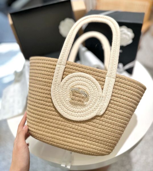 

designer tote bag basket bag luxury tote bag luxurys handbags weave shopping bag womens beach bag 23*21cm