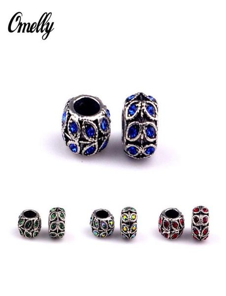 

mix colors vintage bronze big hole loose beads charm european bead loose for diy jewelry bracelet bracelets3502722, Black