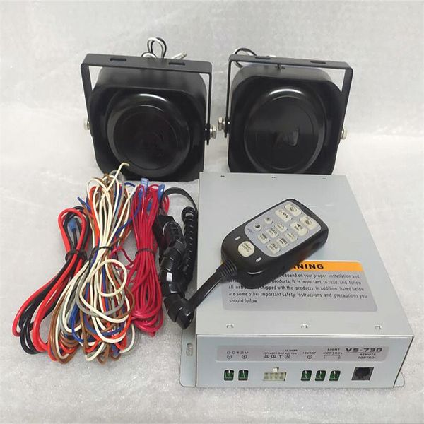 

whelen vs-730 high power dual tone 300w car siren amplifier police ambulance fire truck emergency car warning alarm come with 2 units 150w s