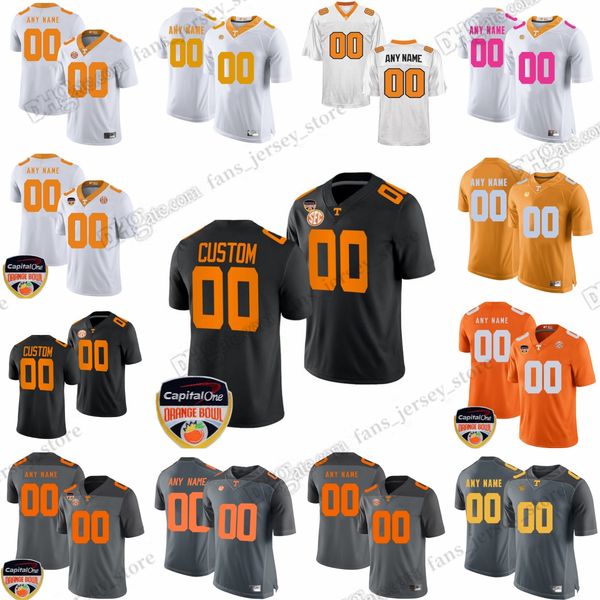 

23 24 ncaa tennessee volunteers college football jersey manning hyatt hooker milton iii small flowers tillman sampson kamara wright white be, Black